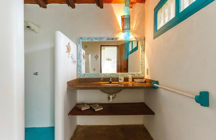 Espelho Bahia Blue House Bed & Breakfast Praia do Espelho Bagian luar foto