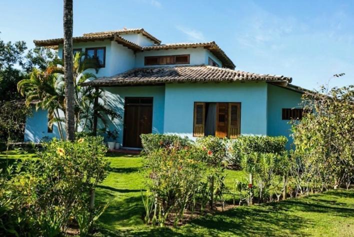 Espelho Bahia Blue House Bed & Breakfast Praia do Espelho Bagian luar foto