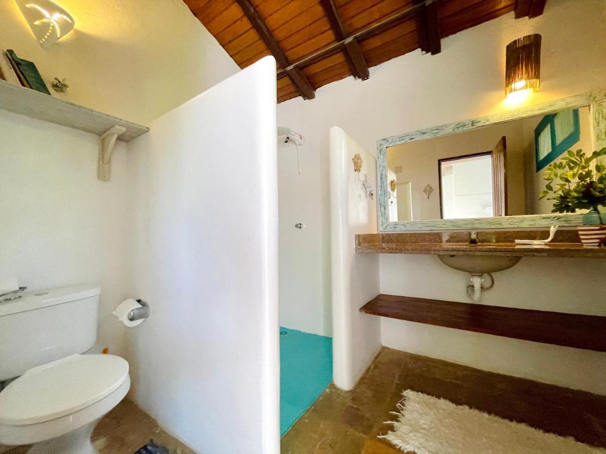Espelho Bahia Blue House Bed & Breakfast Praia do Espelho Bagian luar foto